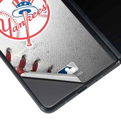 MLB New York Yankees Game Ball Galaxy Z Fold4 5G Skin